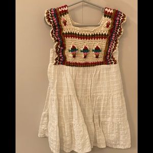 Zara embroidered dress
